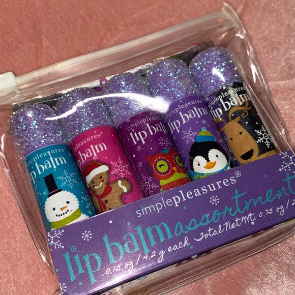 12 Cute lip balms / container Winter themes, Pug dog, cat, owls, Tony Moly lips, - Picture 6 of 14